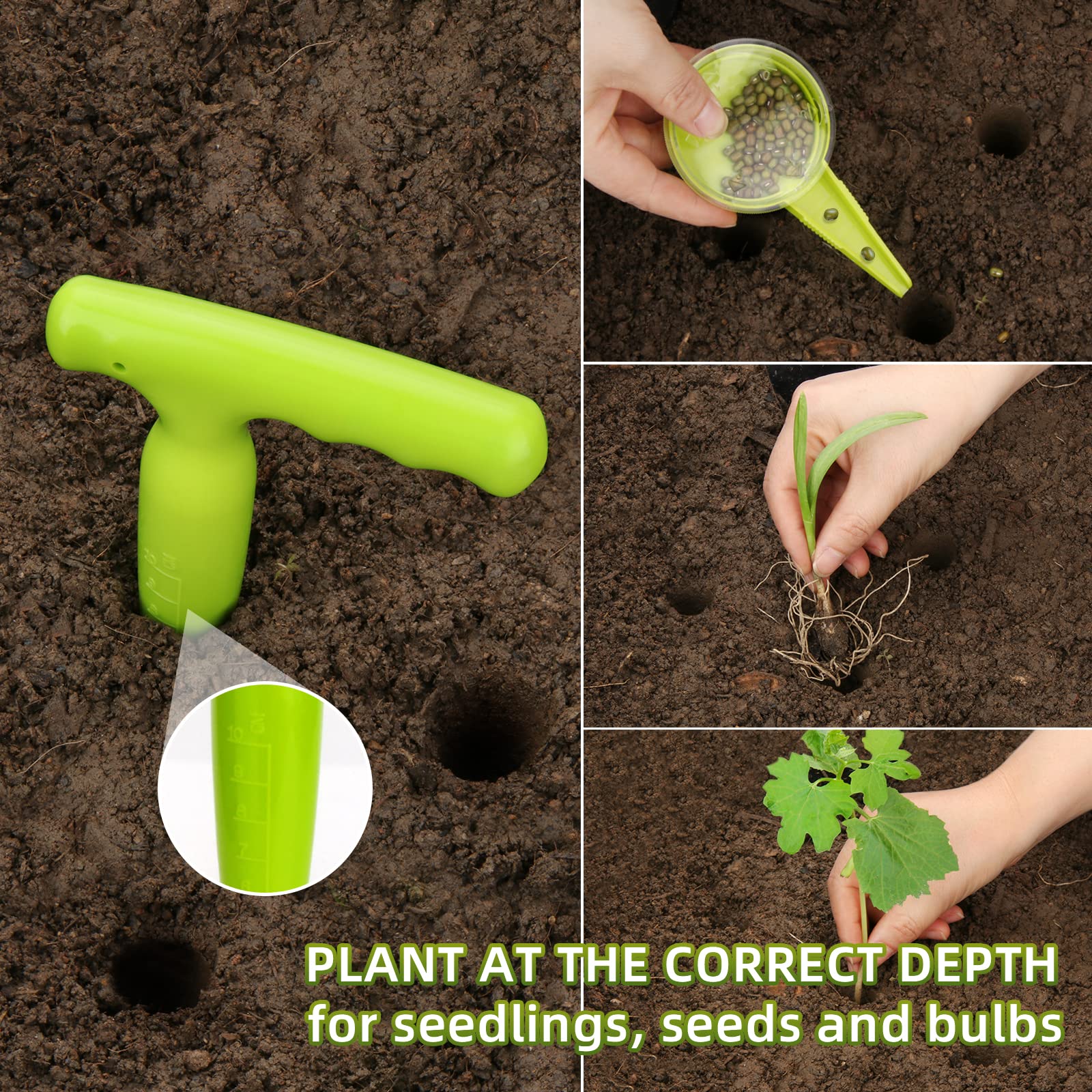 Plant Markers Waterproof 14-Piece Seed Planter Tool Set