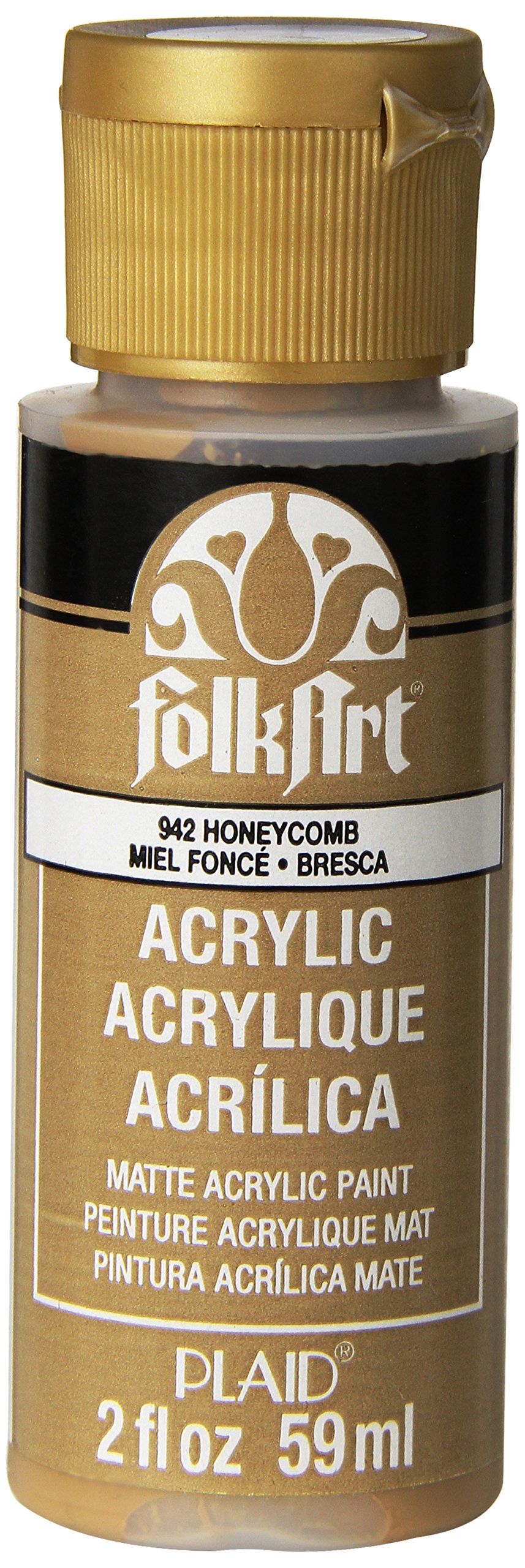 FolkArtAcrylic Paint in Assorted Colors (2 oz), 942, Honeycomb
