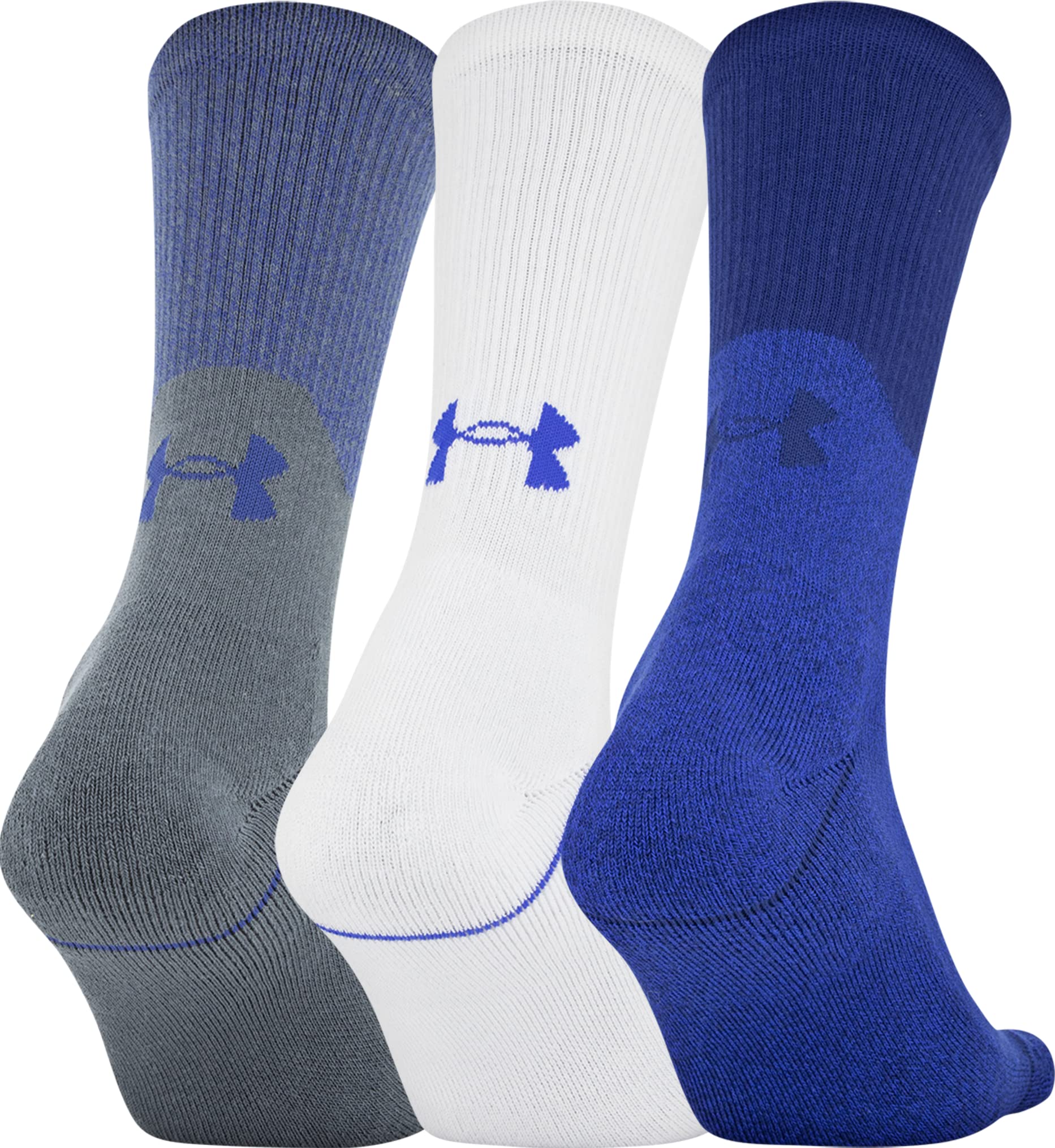 Under Armour Phenom Solid Crew Socks, 3 Pares Calcetines Unisex adulto