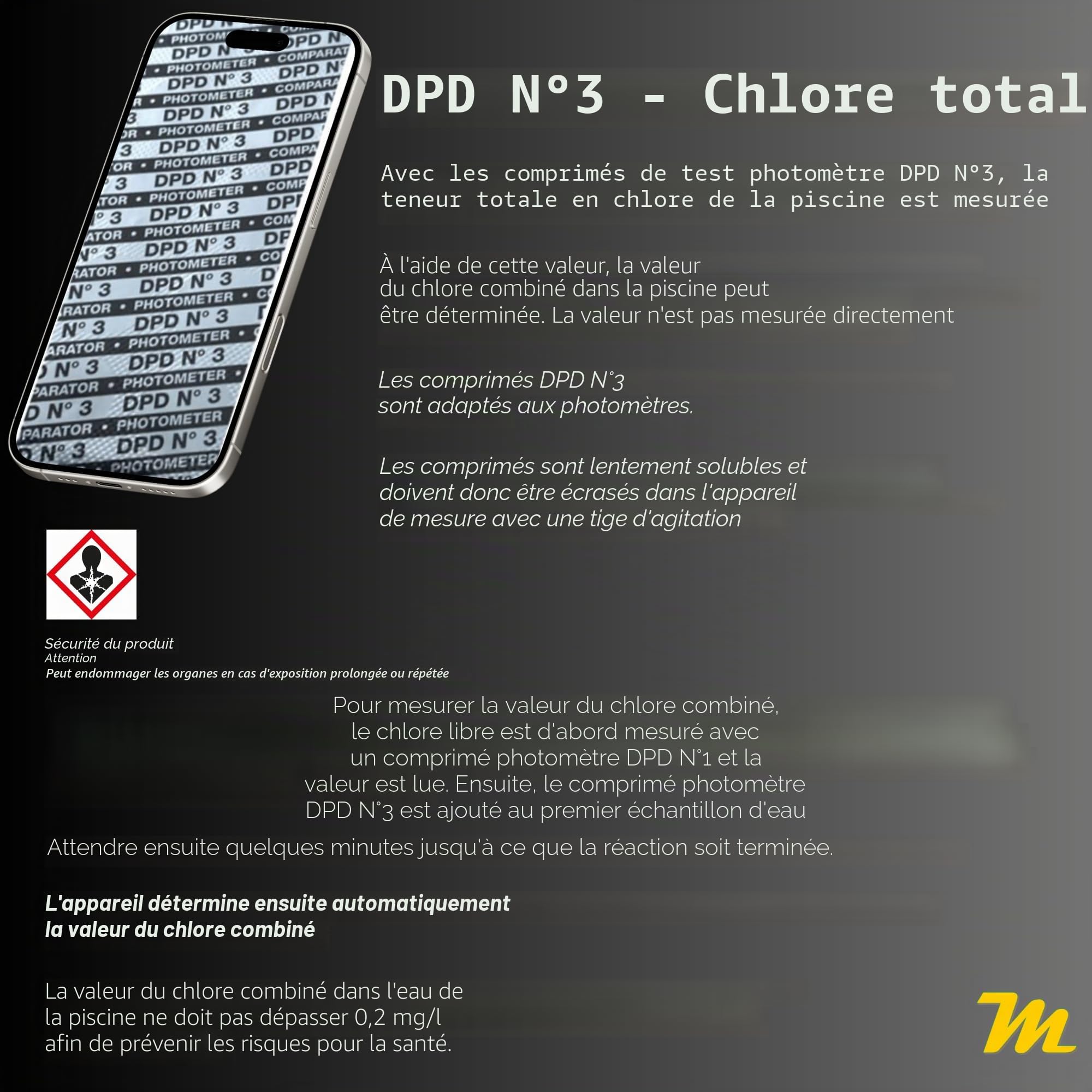 Lot de 210 comprimés de recharge pour PoolLAB MediMuc Edition