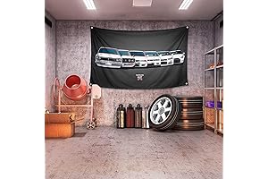 Nissan Skyline GTR R34 Flag Tapestry