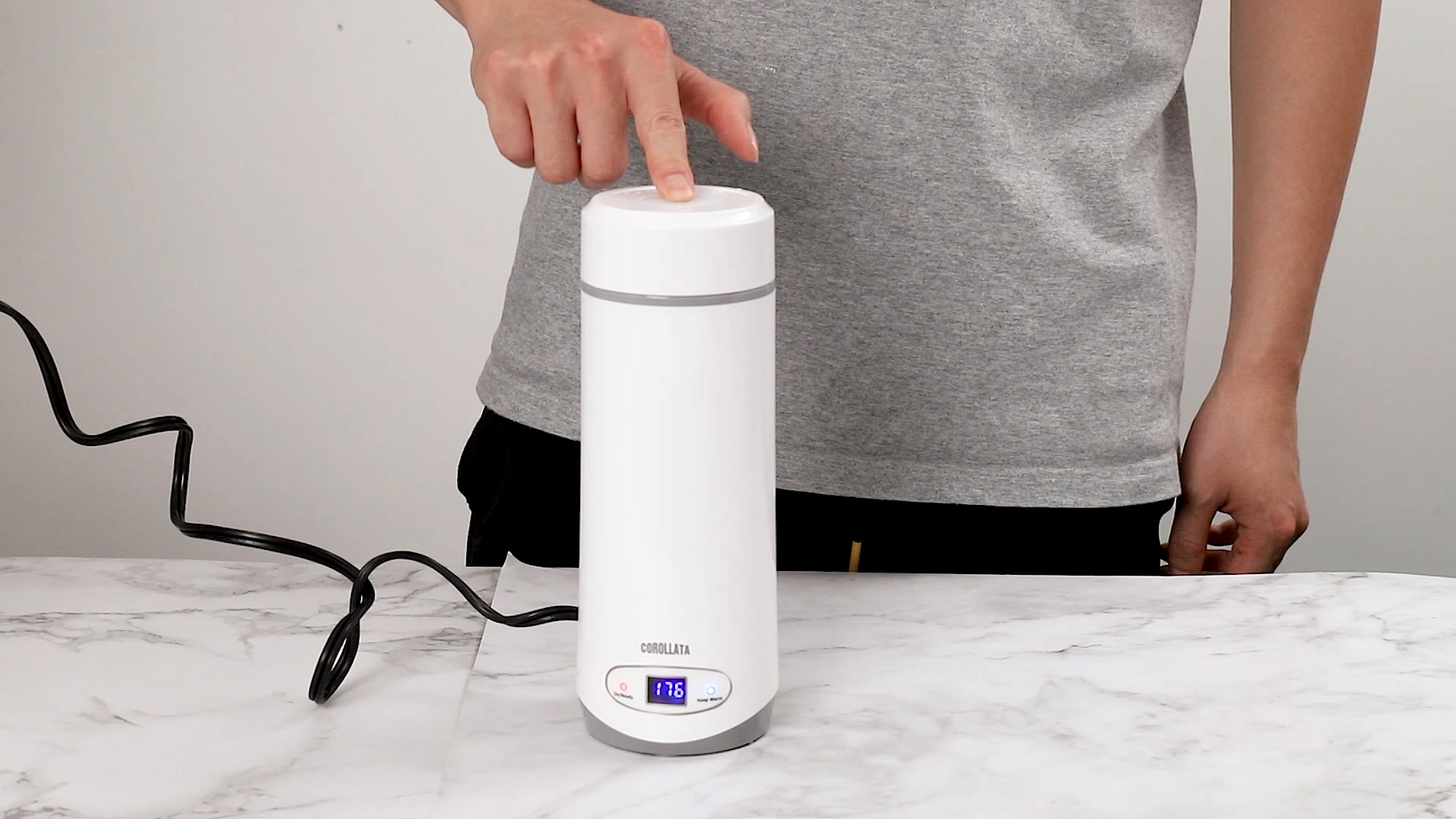 Hervidor Eléctrico Portátil 350ml Blanco 110V miniatura 7