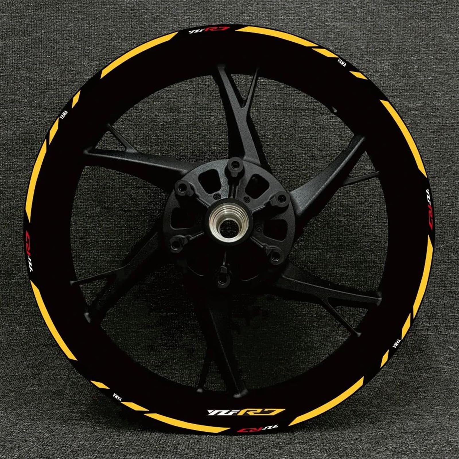 Stickers Motorcycle Wheel Stickers Night Reflective Decorative Rim for Yamaha YZFR7 YZF R7(Style 9)