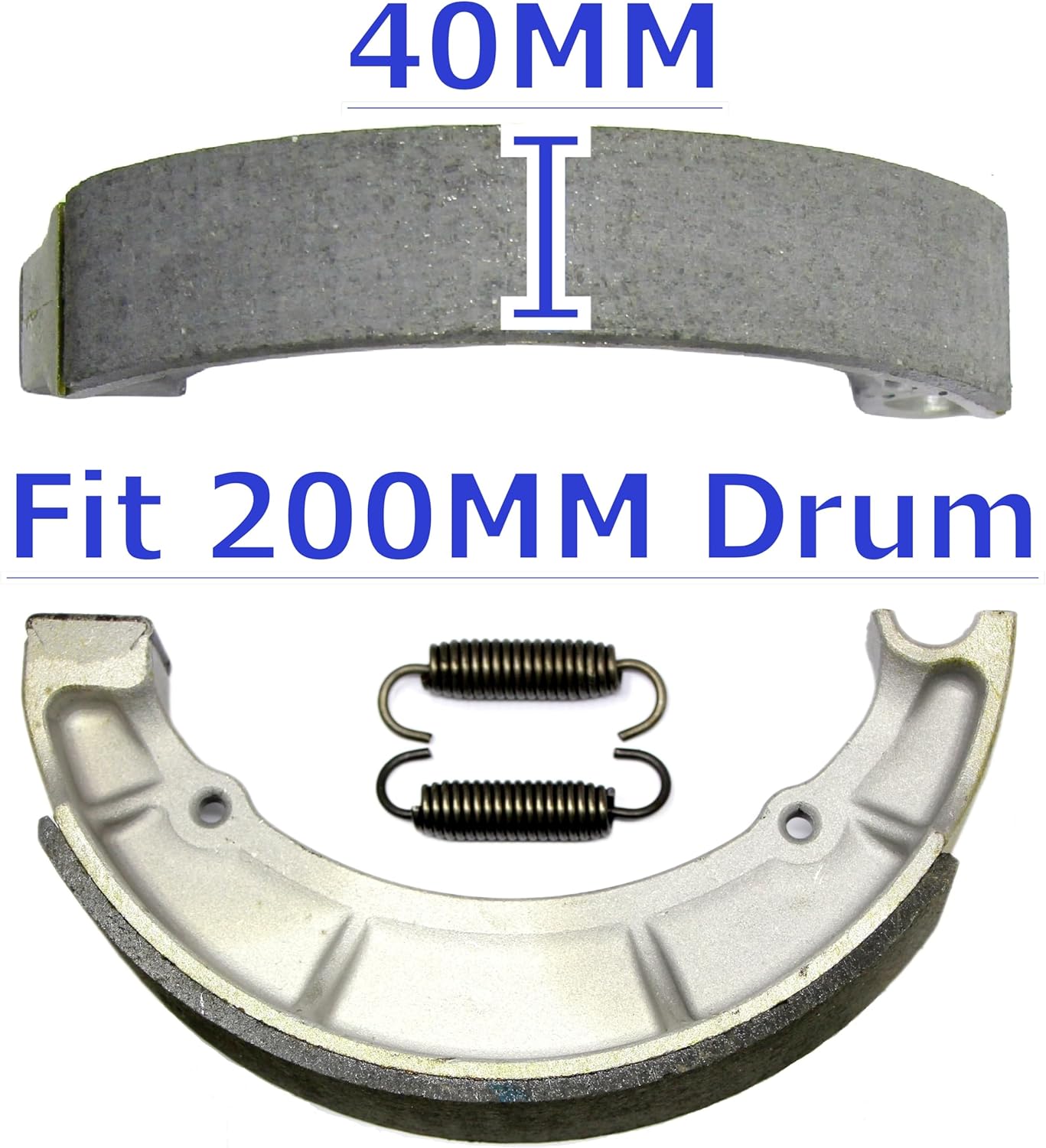 Front Brake Pads Rear Shoes for Yamaha V Star 650 XVS650A Classic 1998 1999 2000 2001 2002 2003 2004 2005 2006 2007 2008 2009 2010 - XVS650AT Silverado 2003-2010 XVS 650 A AT Brakes FA179 515 MC0217