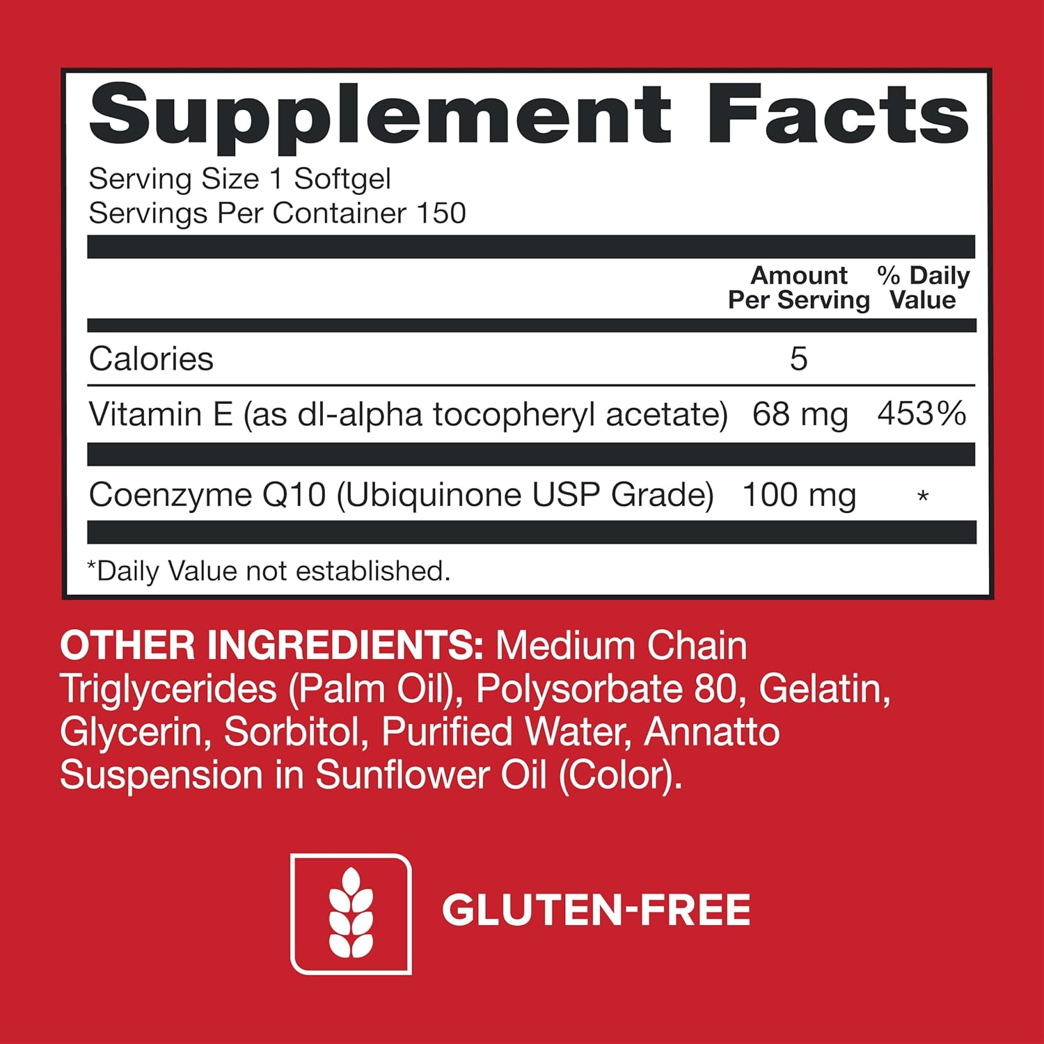 Qunol Ultra CoQ10 100mg Softgels- 3X Better Absorption Coenzyme Q10 Supplements - Antioxidant Supplement for Vascular and Heart Health & Energy Production - 5 Month Supply - 150 Count