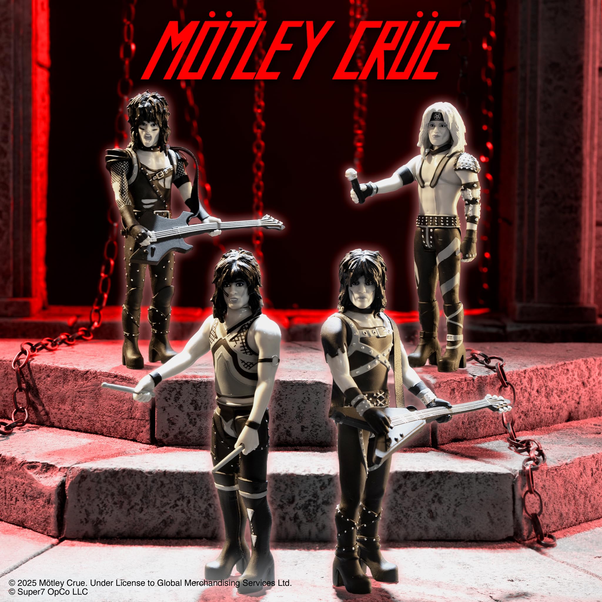 Amazon.com: Super7 Motley Crue Mick Mars Shout At The Devil (Black