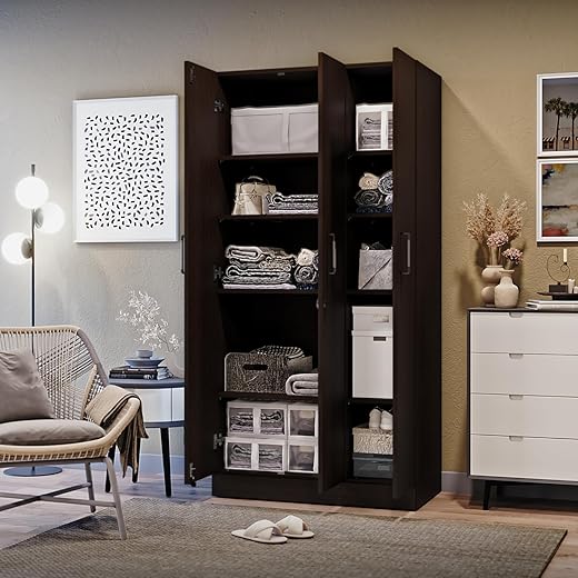 Wakefit Wardrobe 3 Door - Wenge