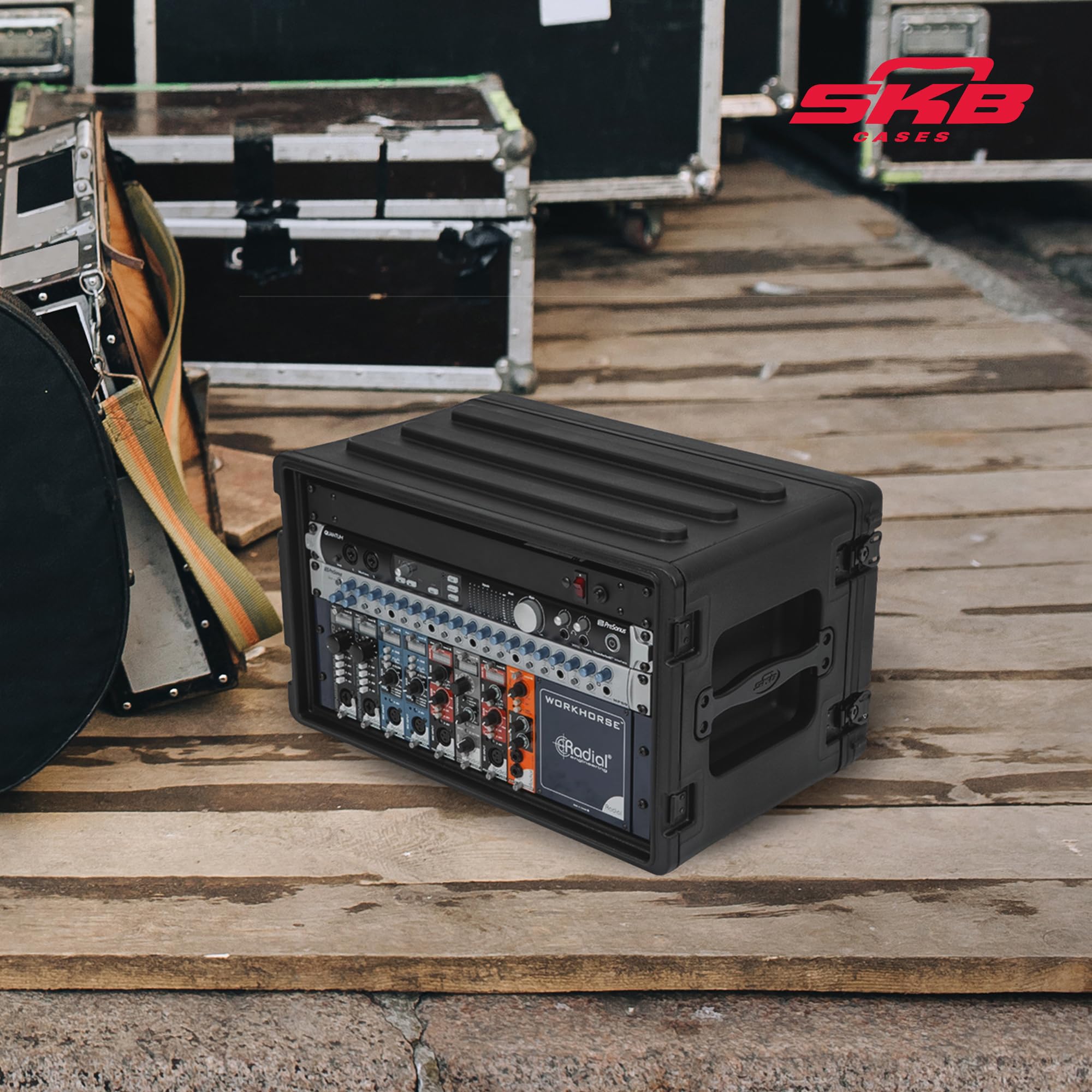 Amazon | SKB 6U 浅いロトラックケース - 丈夫なポリエチレン製