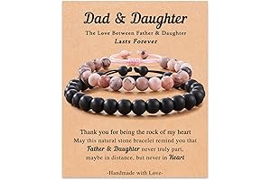Father Daughter Matching Bracelet Set - Special Gift from Daughter to Dad