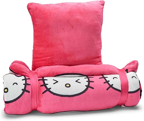 Miniatura 6 de Northwest Hello Kitty Silk Touch - Bolsa de dormir Sherpa (27 x 56 pulgadas), color rosa