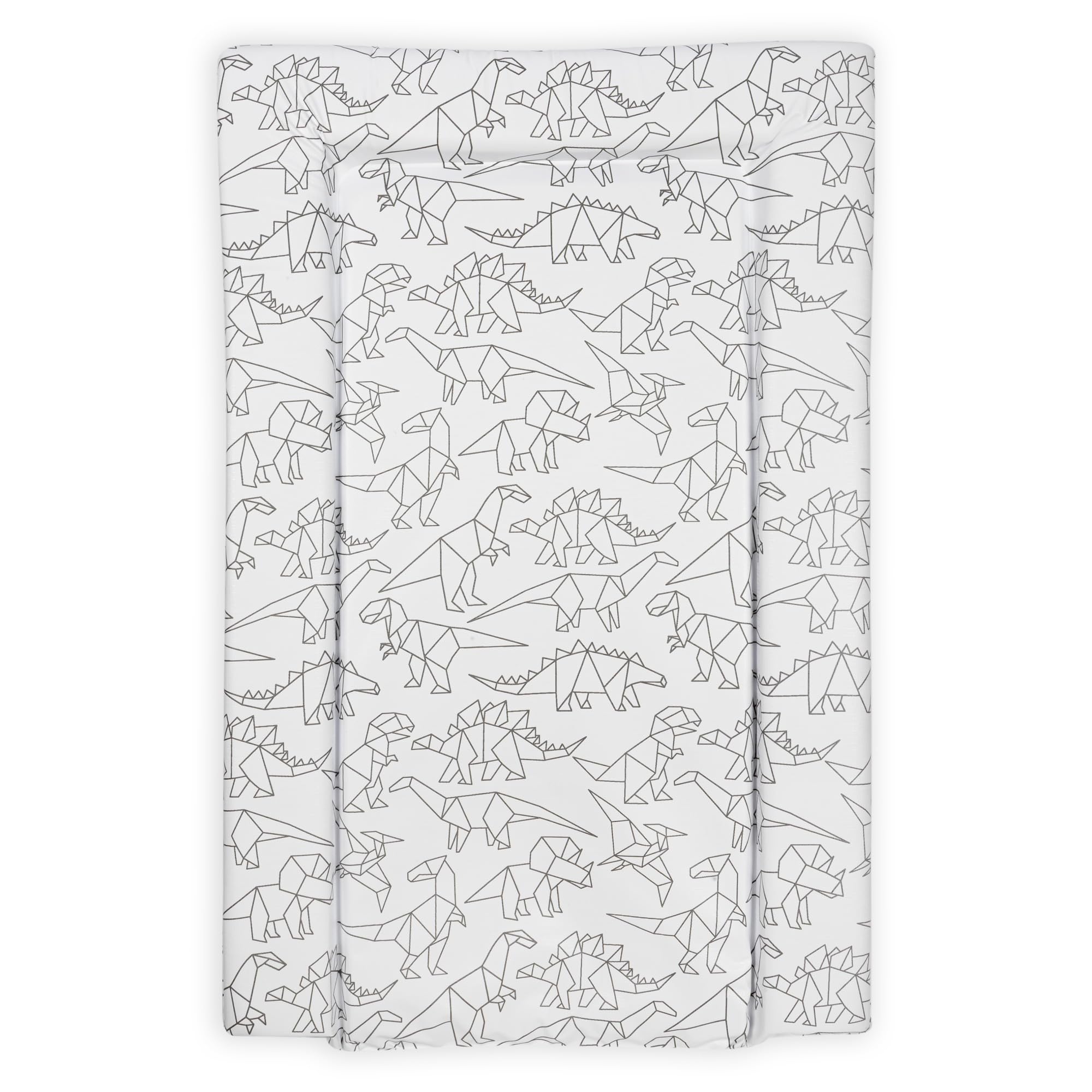 Baby Changing Mat, Origami Dino Deluxe Waterproof with Raised Padded Edges, Uniquely Designed, Easy Wipe Clean a Perfect, Practical Addition to Your Nursery 75cm x 47.5cm x 5cm