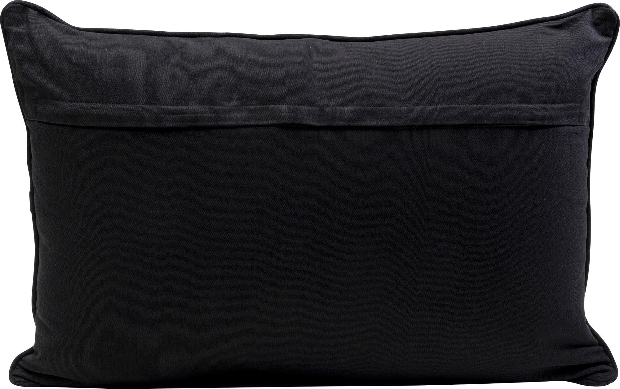 Kare Cuscino di design Scale, bianco/giallo/nero, sfoderabile con chiusura lampo, con imbottitura, motivo geometrico, intrecciato, cuscino decorativo, accessorio per la casa, 60 x 40 cm (altezza x