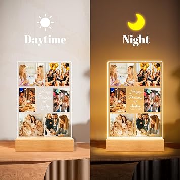 Personalised Photo Frame, Custom Picture Frame, Customised Gifts for Best Friend, Personalised Birthday Gifts for Women Men Her Him Girlfriend Boyfriend Mum Dad Family Friends