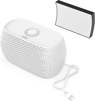Pure Enrichment PureZone Breeze Tabletop 2-in-1 Air Purifier and True HEPA Filter, Cleans Air, Helps Alleviate Allergies, Removes Pet Hair, Smoke - Ideal for Home, Bedroom, Office Desktop Surfaces