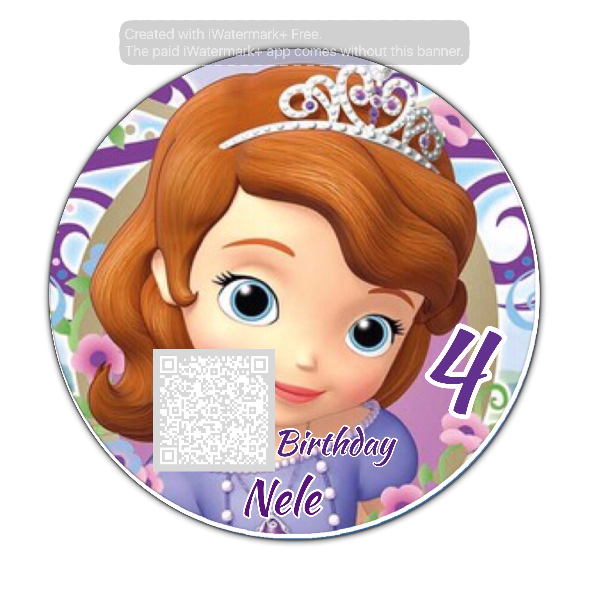 Sofia The First Cupcake Toppers SOFIA THE FIRST Edible Cake Topper