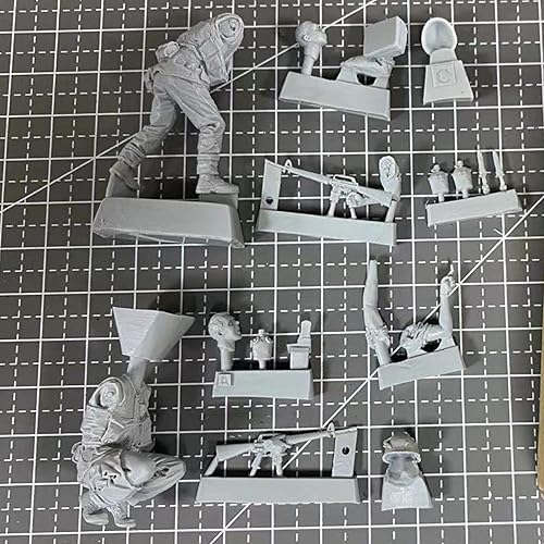 Miniatura 3 de 1/35 Kit de soldado modelo de resina de combate de infantería estadounidense de guerra de Vietnam (2 personas)/Kit en miniatura sin montar y sin