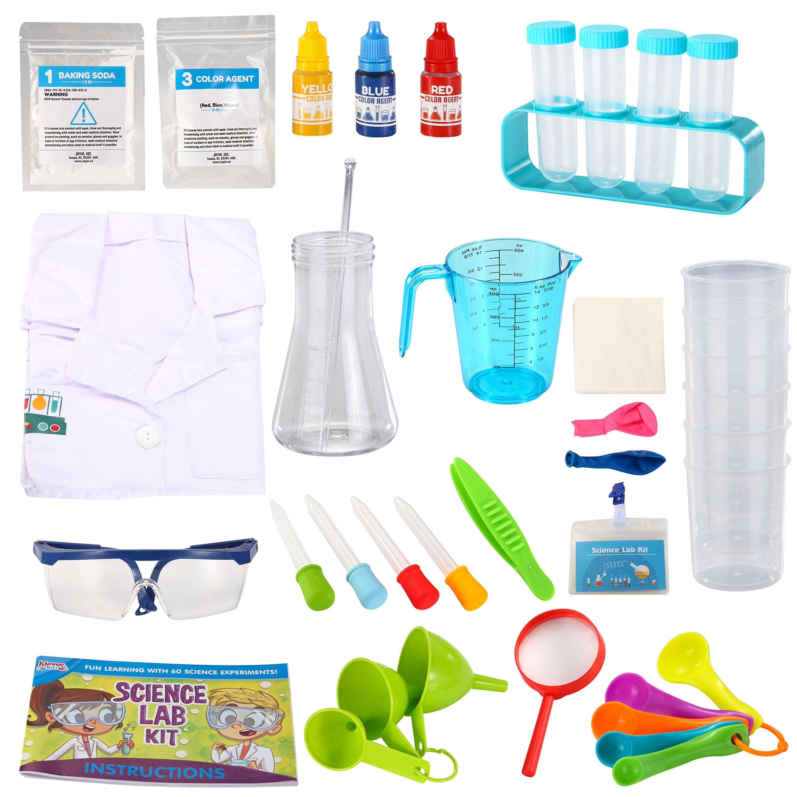 Klever Kits Science Lab Kit for Kids 60 Science Experiment Kit with Lab ...