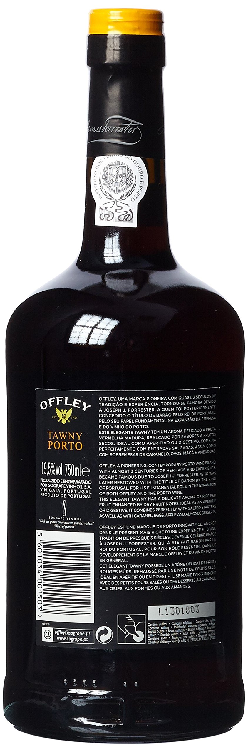 Offley Tawny port, 19,5% vol, (3 unidades x 750 ml)