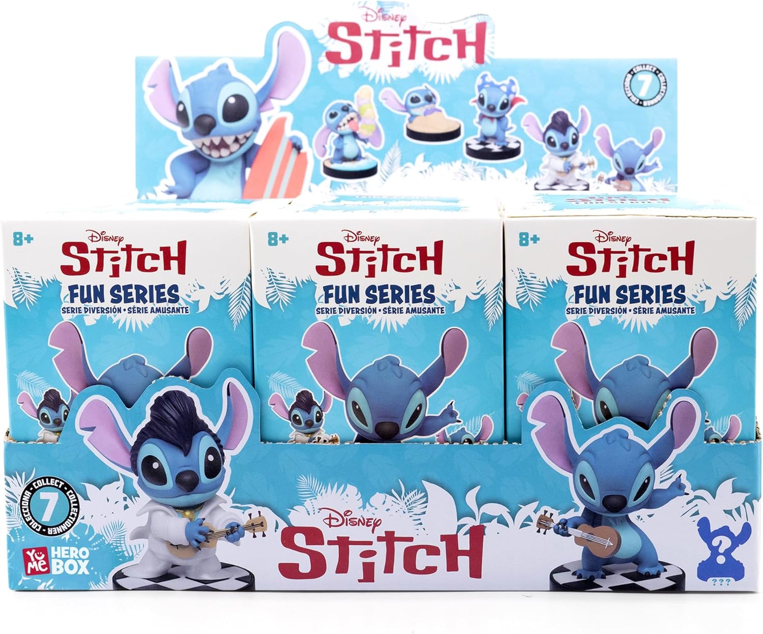 YuMe Disney Lilo and Stitch Blind Box (6 Pack) - 3" Movie Inspired Figurines, Collectible Figures Blind Box for Fans & Kids - Ideal Gift for Birthdays, Holidays & Collectors, Ages 8+