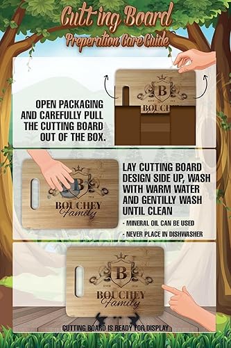 Miniatura 6 de Giraffe Kitchen Cutting Board Wedding Gift Personalized Personalized Cutting Board Engagement Bamboo Cutting Board Chopping Block