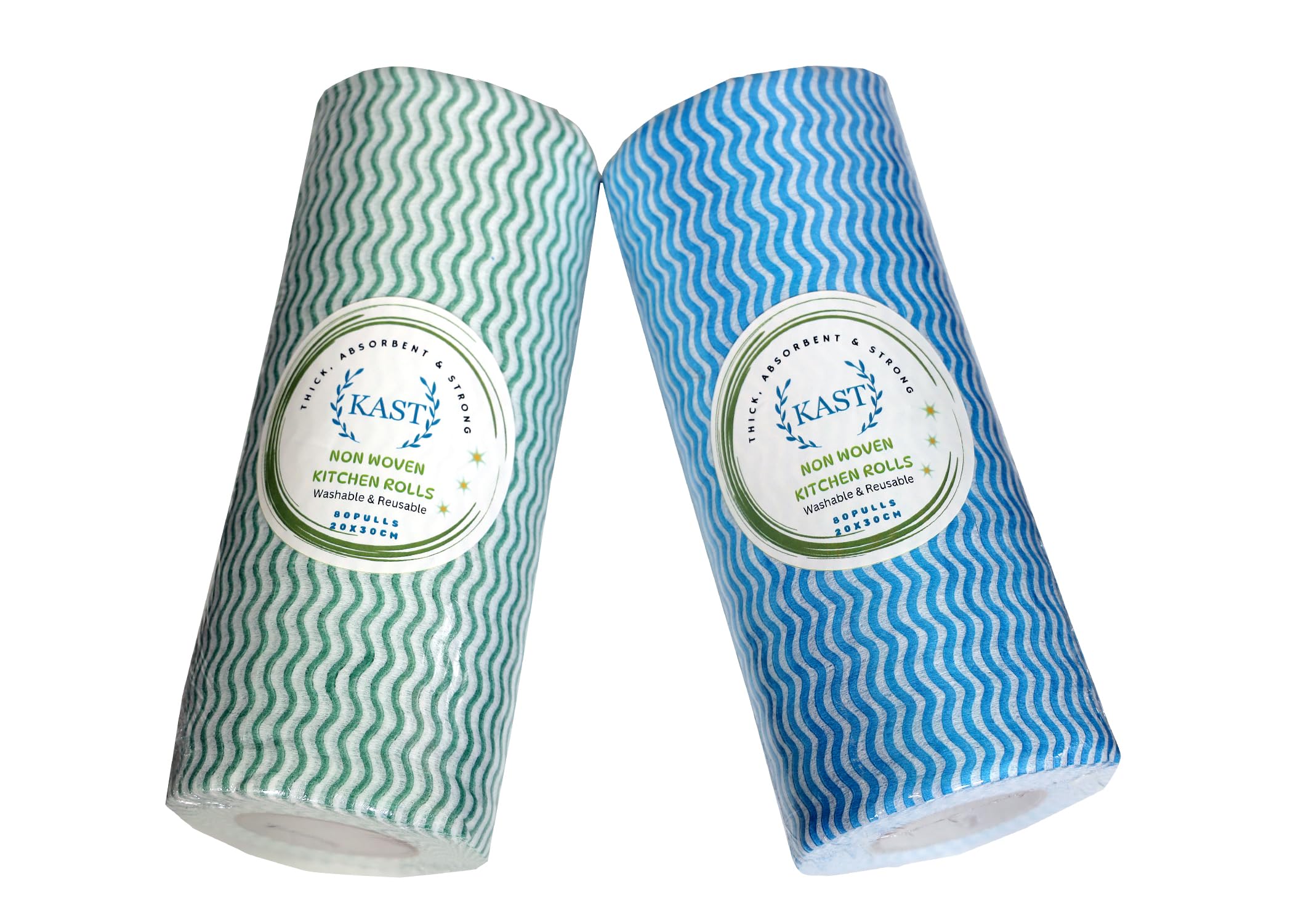 Kast Non-Woven Reusable Kitchen Towel Roll Durable Multi-Purpose Highly Absorbent Ideal for Cleaning & Wiping Surfaces (Pack of 2, 80 Pulls Per Roll 160 Sheets) (B0D1NF726Q) Amazon Price History, Amazon Price Tracker