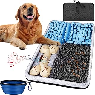 ZGXIAOLE Snuffle Mat for Dogs, Interactive Feed Mat for Boredom, 17.3