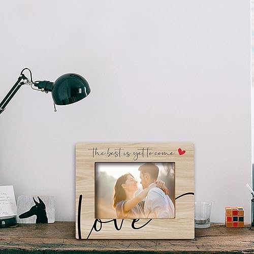 Miniatura 3 de Marco de fotos The Best is Yet to Come Love, regalo de boda de compromiso para el día de San Valentín, para él, sus parejas comprometidas, regalos