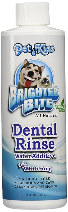 Pet Kiss Brighter Bite Dental Rinse for Pets, 8-Ounce