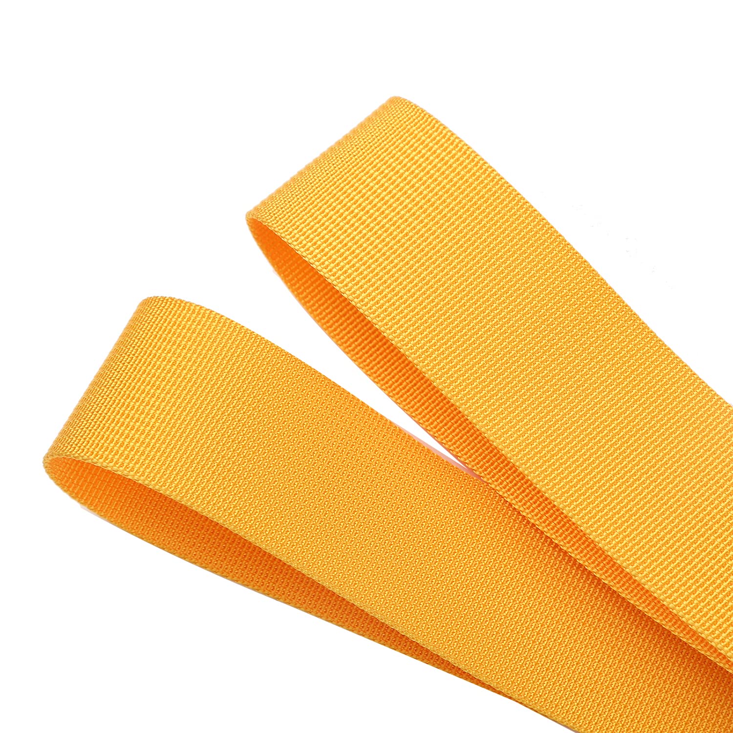 Sangle en nylon robuste – Sangle en nylon de 3,8 cm pour réparation d'équipements de bricolage en plein air, 3,8 cm par 9, 22 ou 45,7 m (45,7 m, 3,8 cm, jaune)