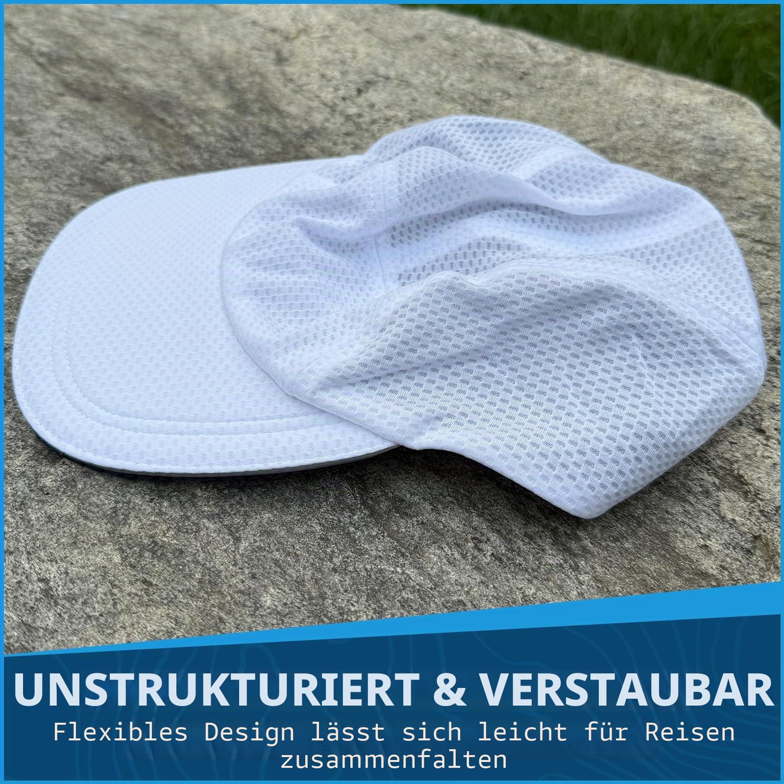 TrailHeads Sommer-Laufmütze für Damen mit weicher Schaumstoffkrempe und reflektierendem Rand, schnell trocknende Kappe mit 5-Panel-Design