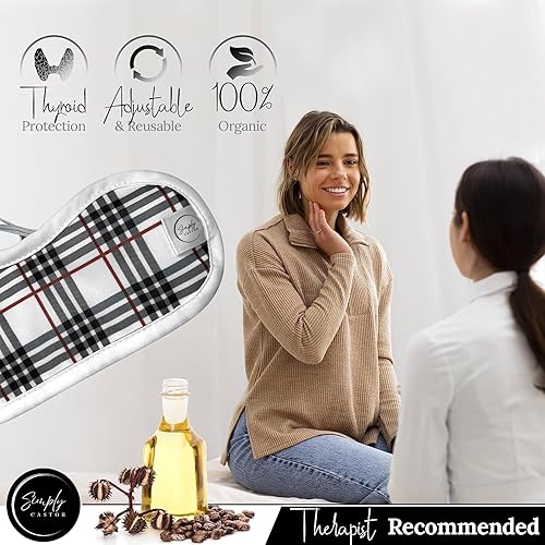 Miniatura 6 de Paquete de aceite de ricino para desintoxicación de hígado y tiroides  Reutilizable, sin desorden  Paquetes de aceite de ricino orgánico con correa