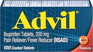 Advil Pain Reliever and Fever Reducer, Pain Relief Medicine with Ibuprofen 200mg for Headache, Backache, Menstrual Pain an...