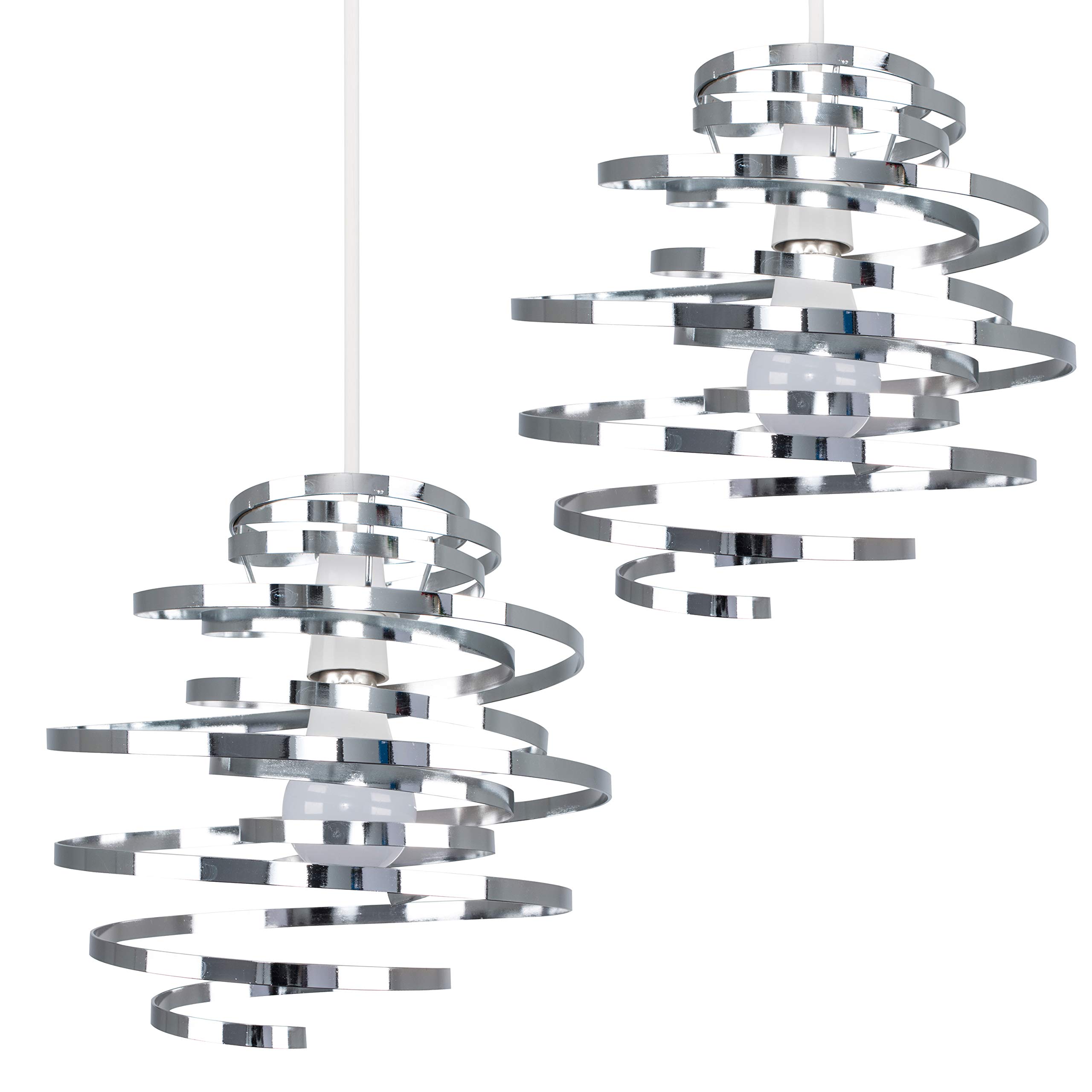 Valuelights Bensson Silver Ceiling Shade And Bulb (D)30Cm from B&Q
