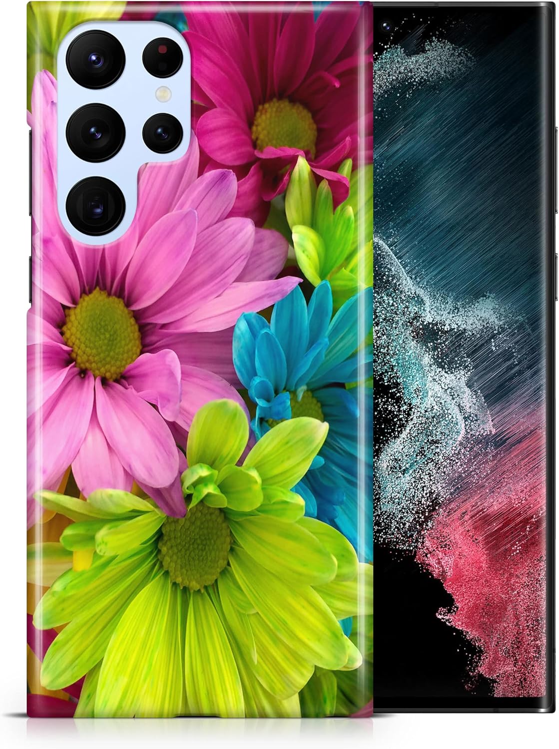 Rainbow Flowers Wallpaper Phone CASE Cover for Samsung