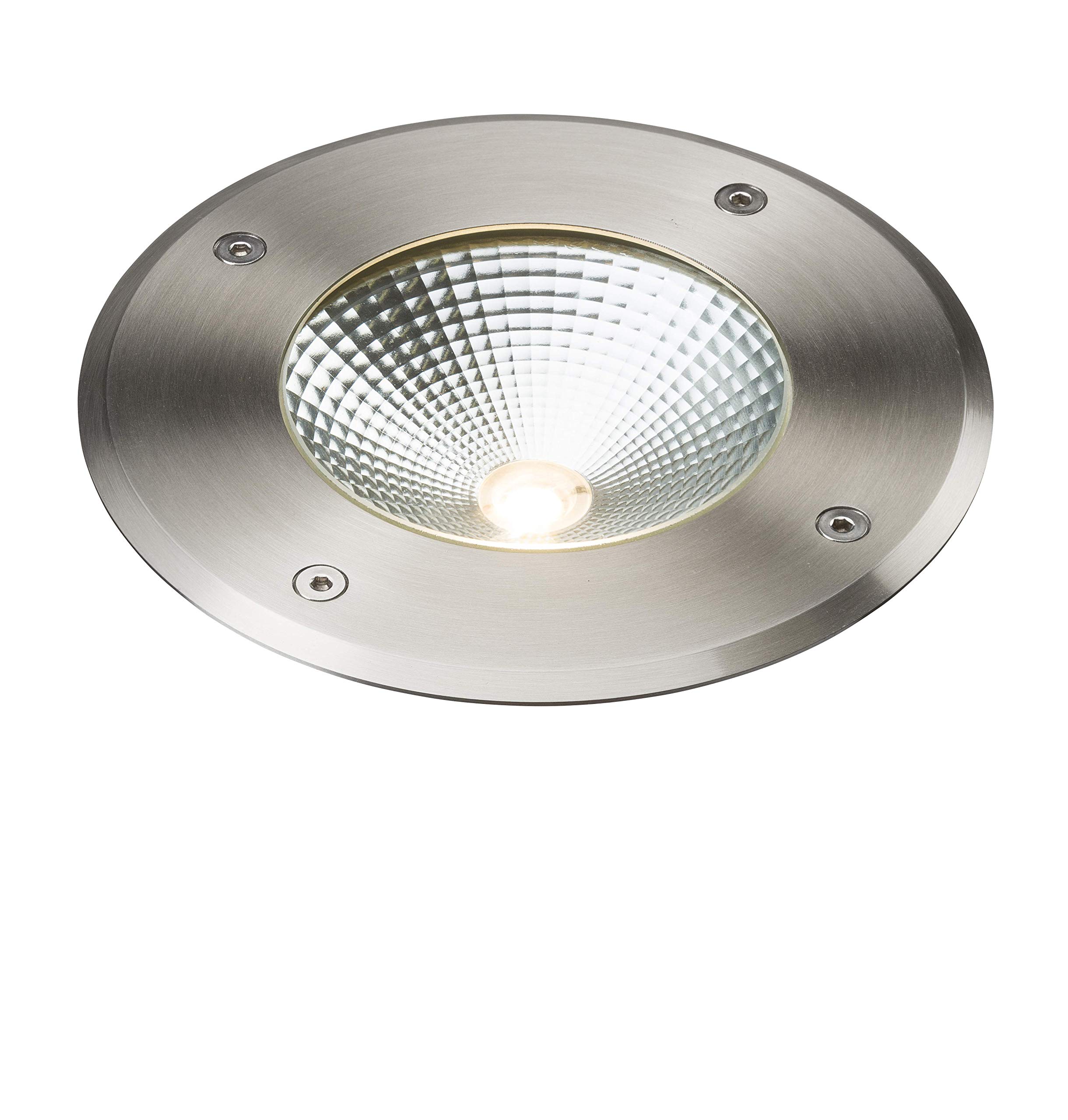 Knightsbridge Warm White 230V Ip65 9W Led Stainless Steel Recessed Ground Light 3000K