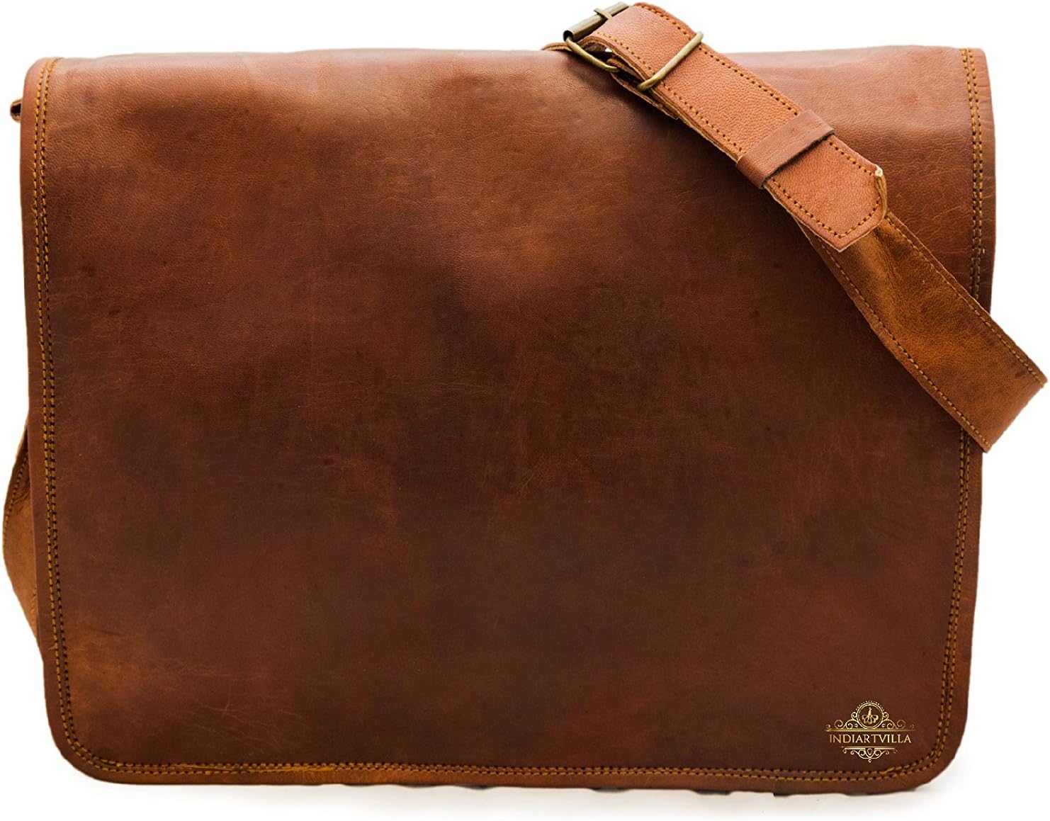 Handmade Vintage Leather Messenger Bag for Laptop