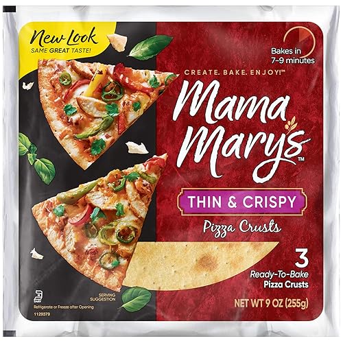 Mama Marys Corteza de pizza de 7 pulgadas fina 9 onzas