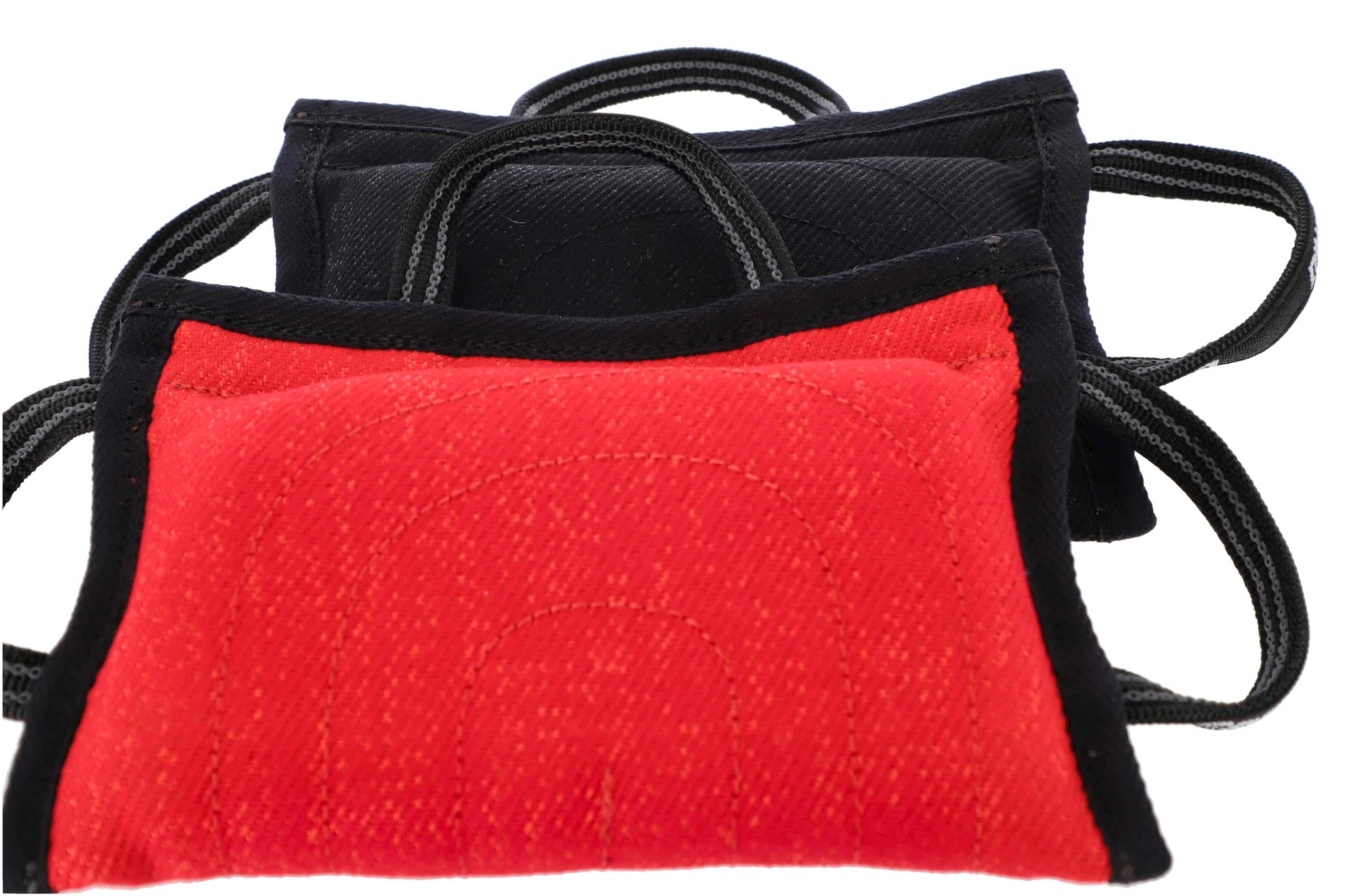Dingo Gear Cojín Mordedor en Forma de Cuña, Tamaño Mediano y Suave, de Algodón-Nailon para Entrenamiento IPO IGP, Adiestramiento de Perros, Color Rojo, Modelo S00527