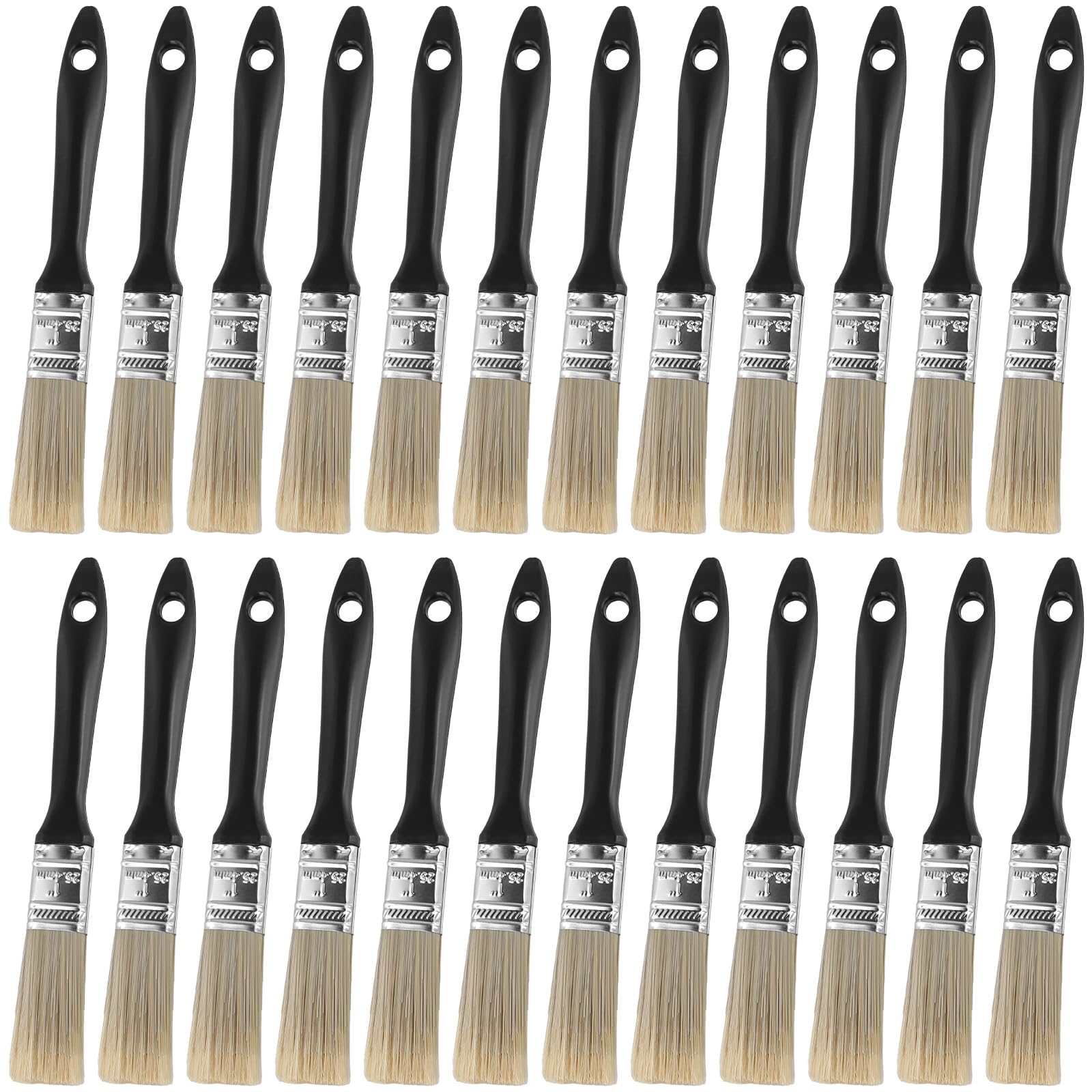 Pinceaux de peinture lisses pour plafonds meubles et plaques de plâtre 24pcs