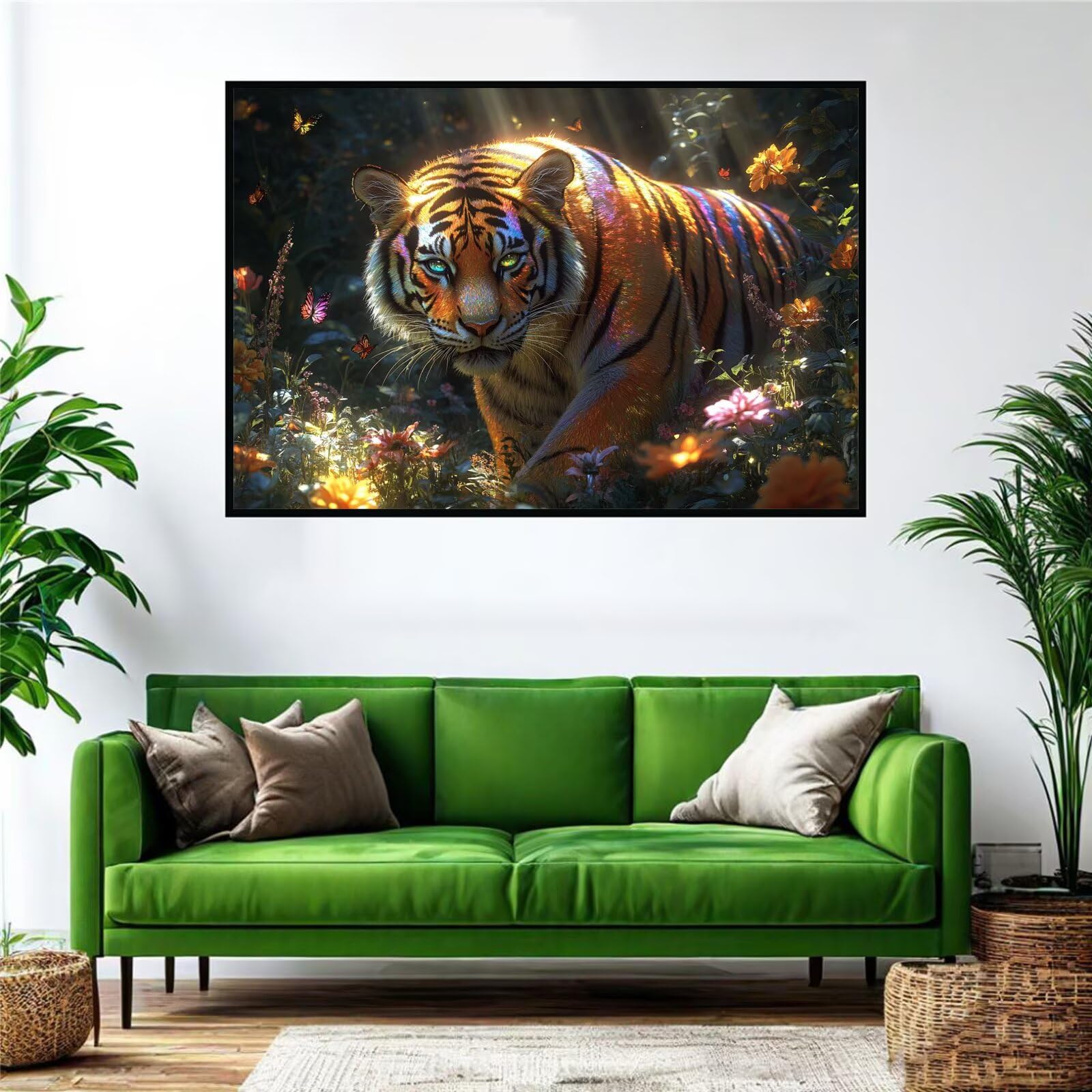 Puzzle 2000 Teile Erwachsene Tiger 100x70cm,2000pcs Klassische Puzzles Tier Anspruchsvoll Jigsaw Spielzeug Puzzlespiel Lernspiel Impossible Holzpuzzle Geeignet für alle Altersgruppen Geschenk P-912