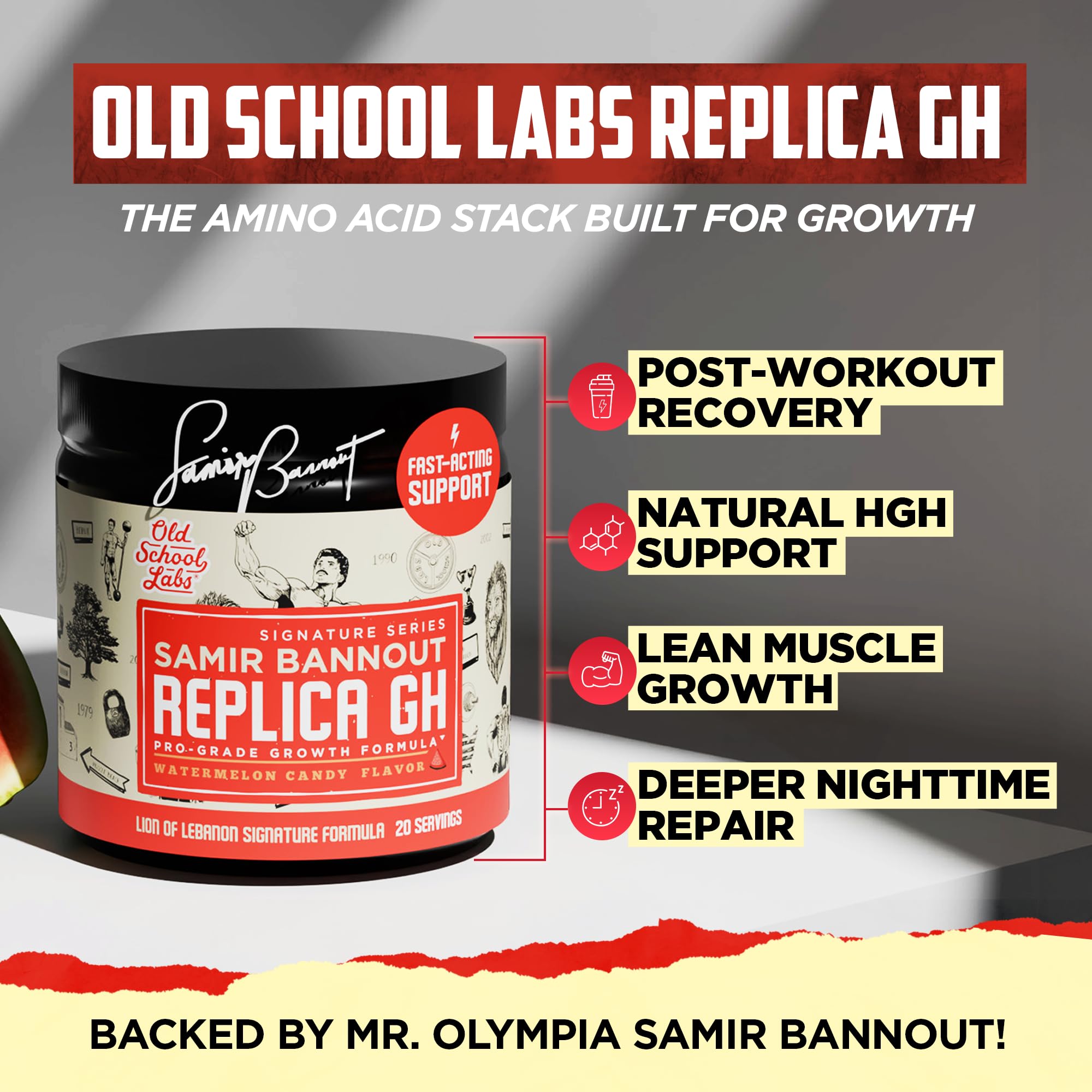 Old School Labs Replica GH - HGH Supplement for Muscle Growth, Powder — Amazon image 2