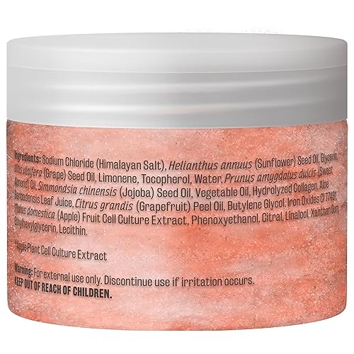 Vista 21 de Exfoliante de cúrcuma y exfoliante de piel con colágeno y aceite de coco, exfolia suavemente la cara, el cuerpo, las manos y los pies, cuidado