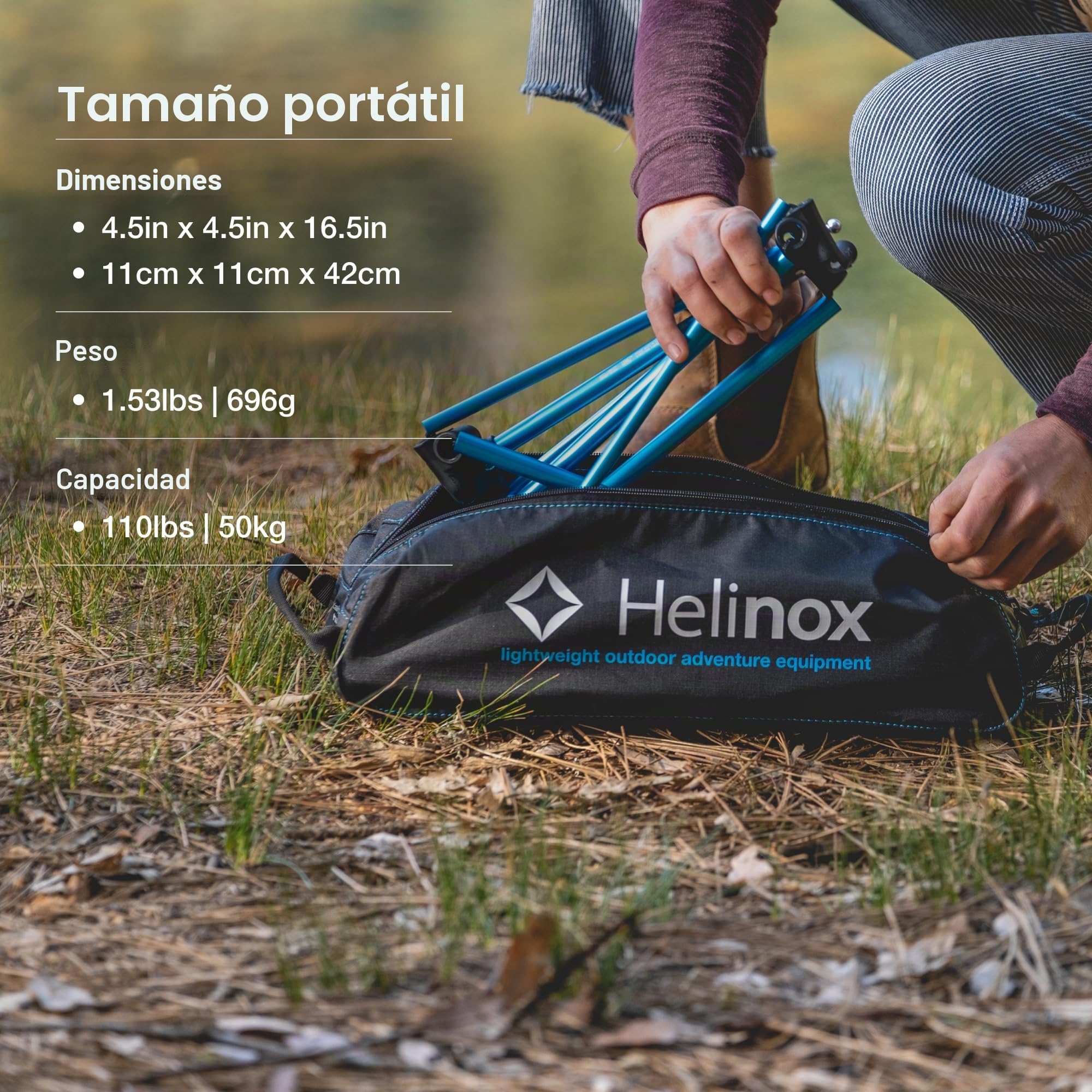 Helinox Table One - Mesa Plegable - Azul/Negro 2016