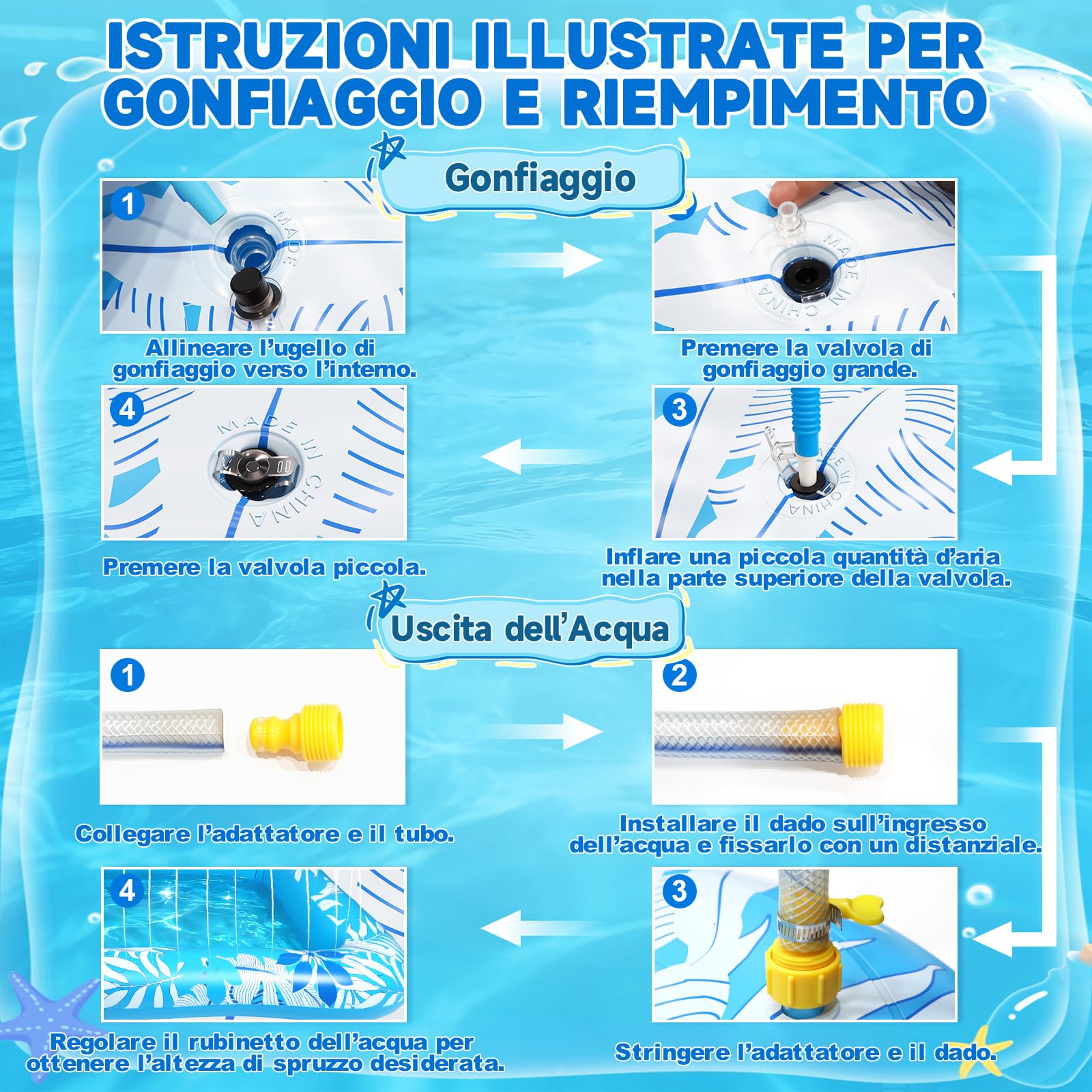 Materasso gonfiabile per piscina