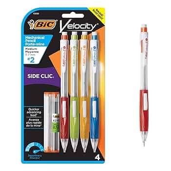 Amazon.co.jp: BIC Velocity サイドクリック シャープペンシル 4