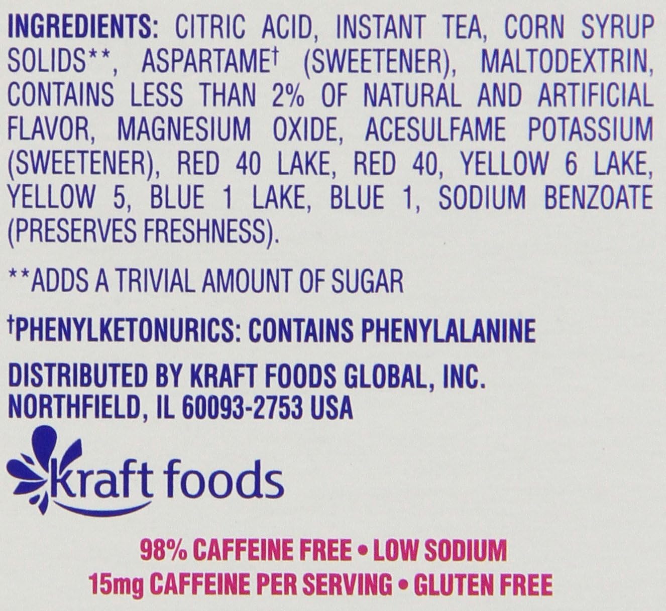 Crystal Light On the Go Single Serve Sugar-Free Peach Tea Mix, 2.7 oz. Packets (120 Count, 4 Packs of 30)