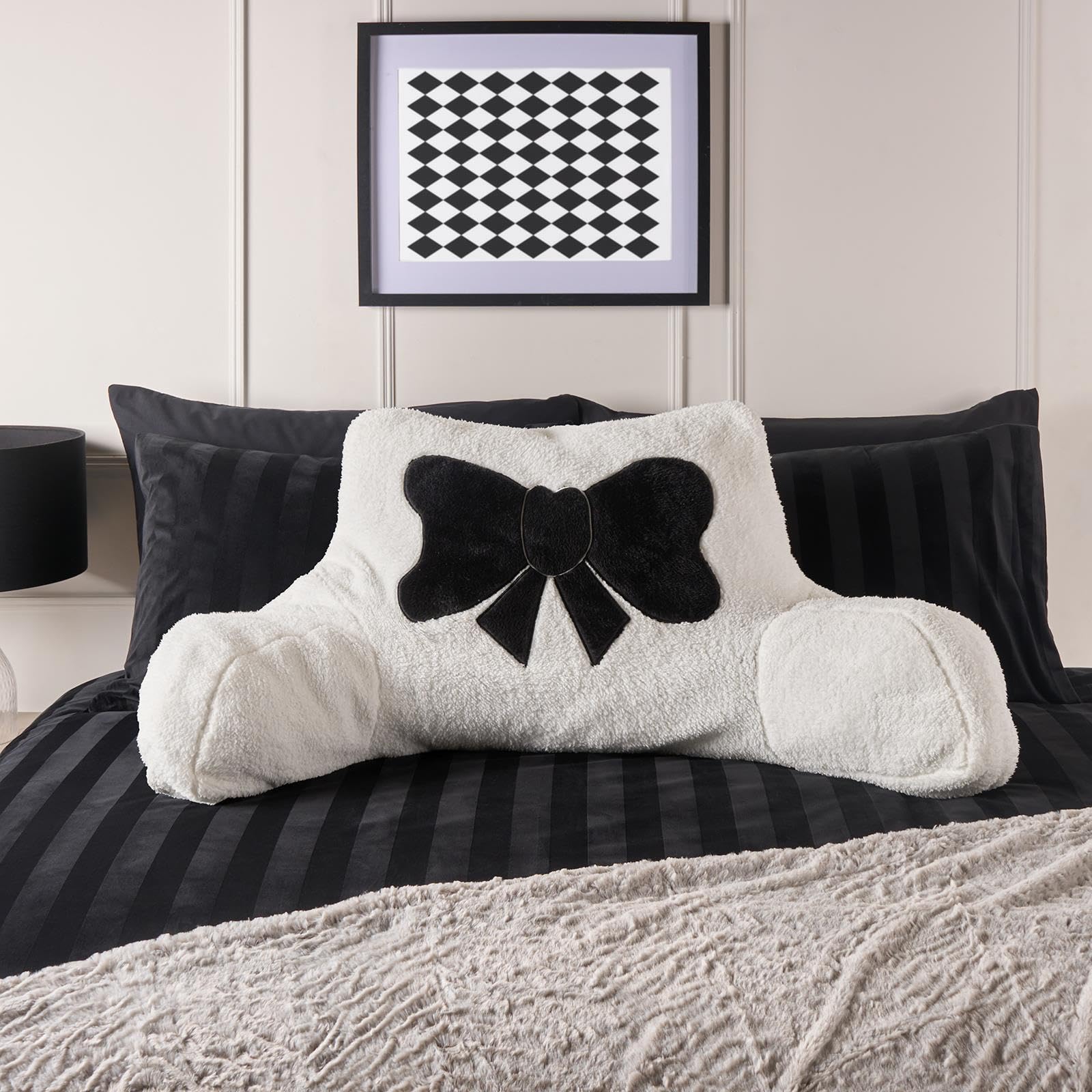 OHS Teddy Fleece Cuddle Cushion - White