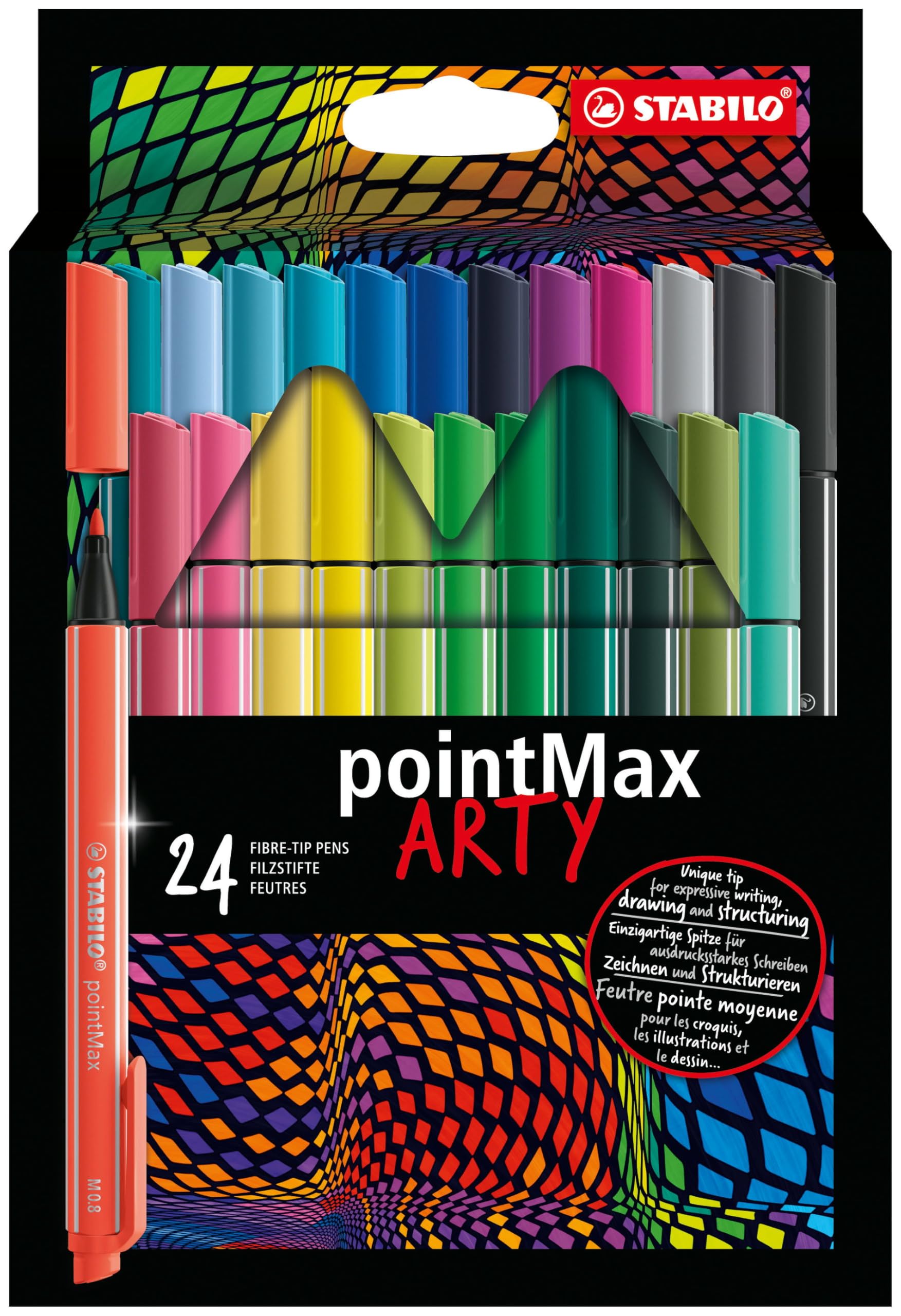 Stabilo Arty Pointmax Colouring Pen Wallet of 24