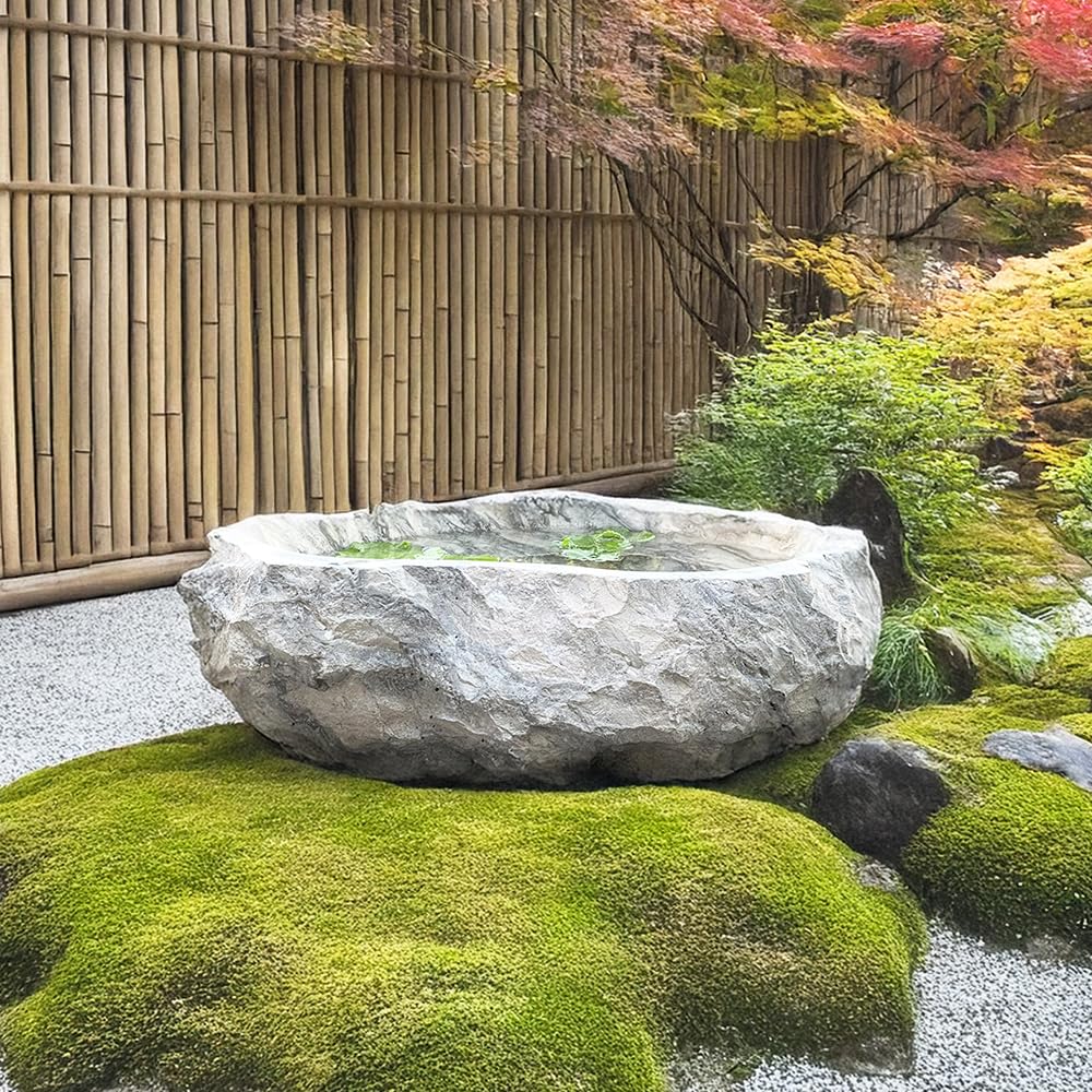 Amazon.co.jp: 大理石 つくばい 手水鉢 石 睡蓮鉢 大型 おしゃれ B Amazon.co.jp: 大理石 つくばい 手水鉢 石 睡蓮鉢 大型 おしゃれ B