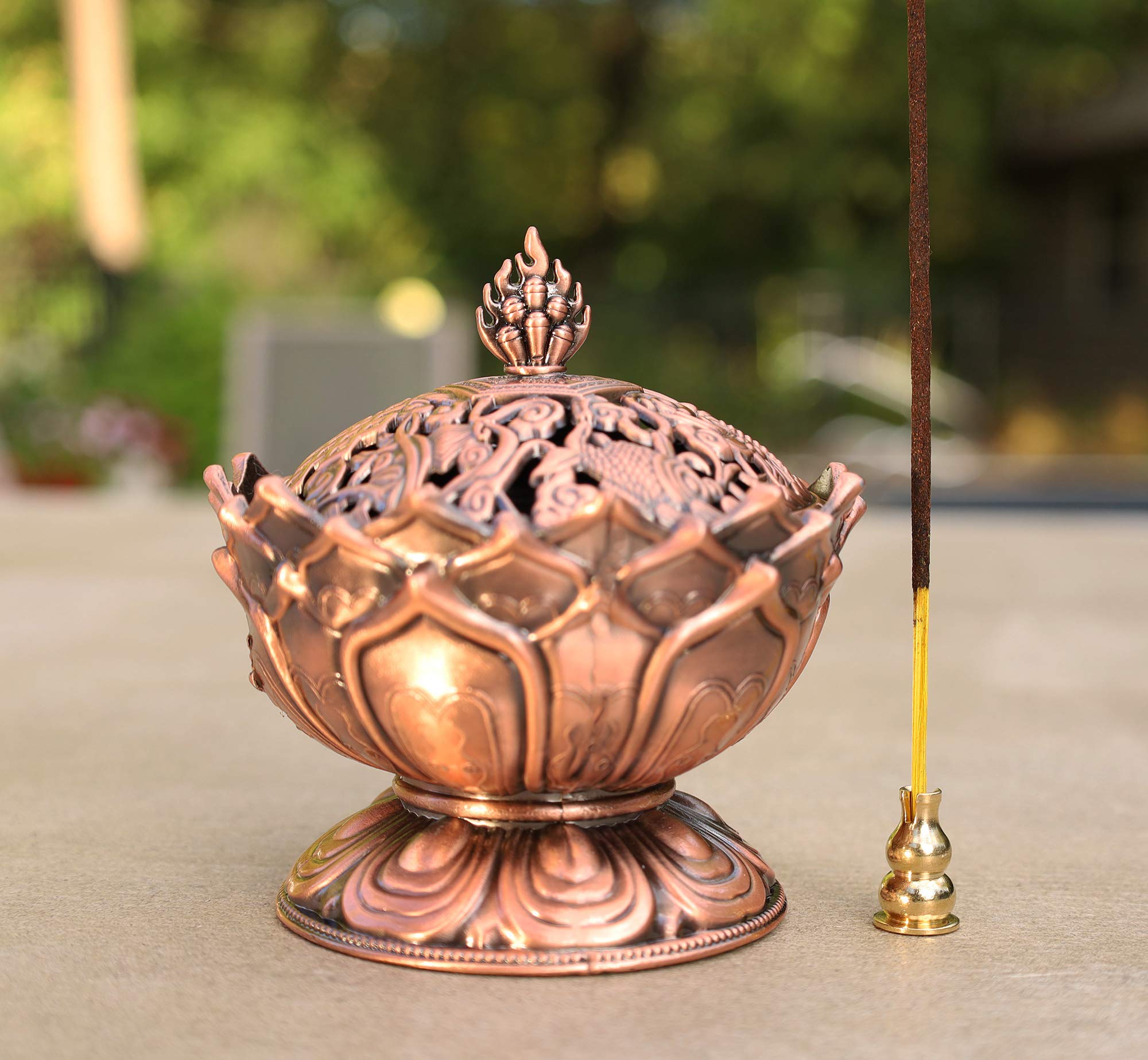 DharmaObjects Charcoal Incense Burner (Copper)